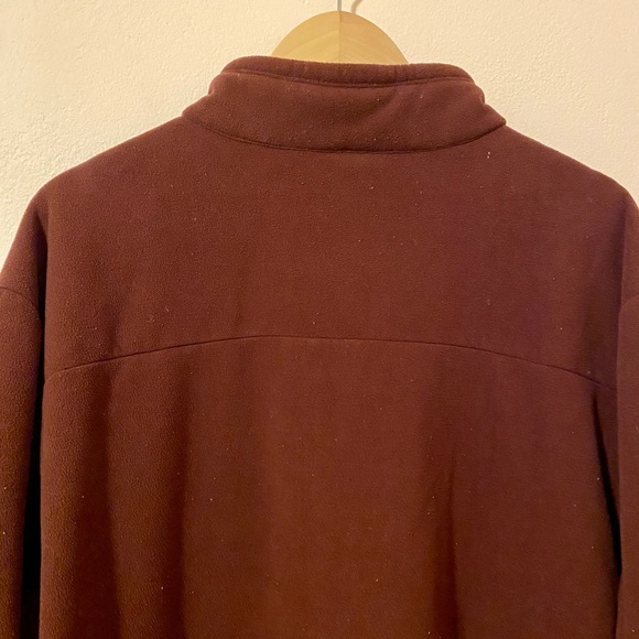 The North Face Chimborazo Fleece Jacket Mens 2XL burgundy Sherpa Lined Full Zip - Picture 9 of 11